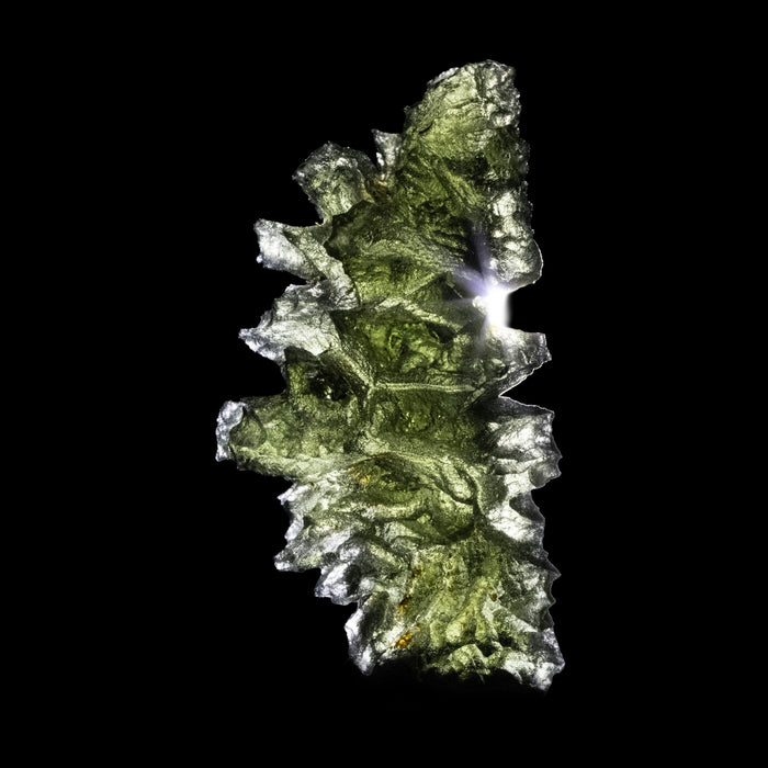 Moldavite Besednice Jezkovna AA 3.75 g 29x14x12mm - InnerVision Crystals