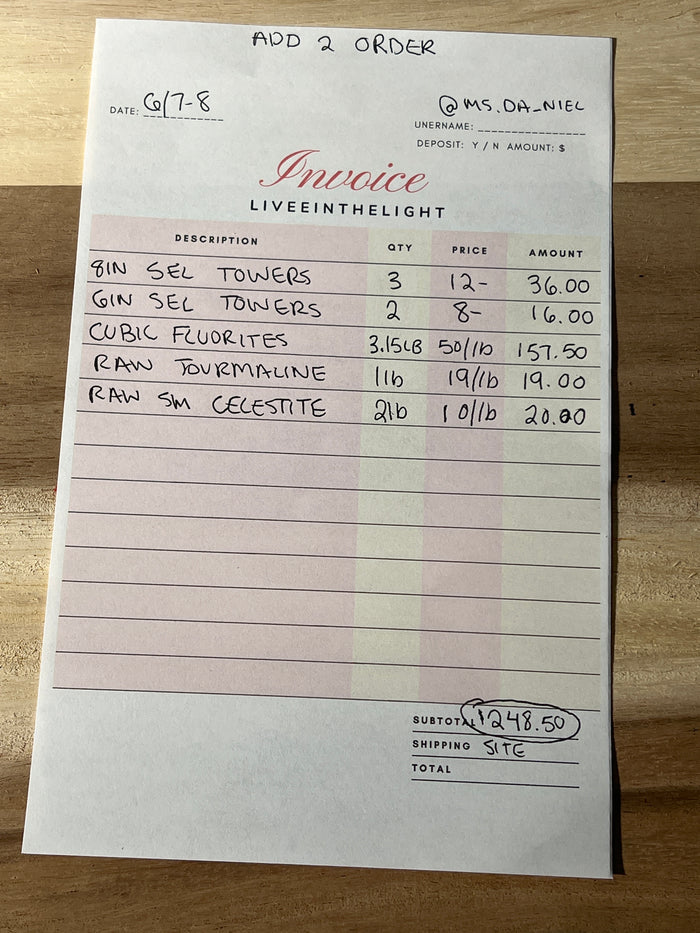 @ms.da_niel Wholesale Live Sale Invoice