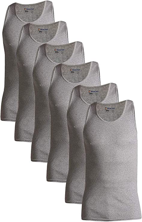 Different Touch  Men's Big and Tall Muscle Ribbed Tank Tops  Underwear Shirts