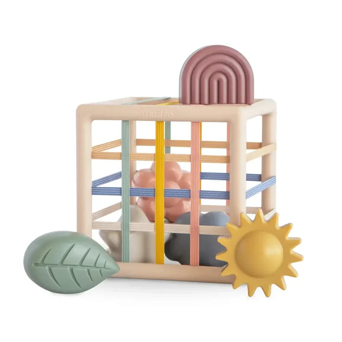 Mushie - Elastic Shape Sorter-Stacking Toys-Posh Baby