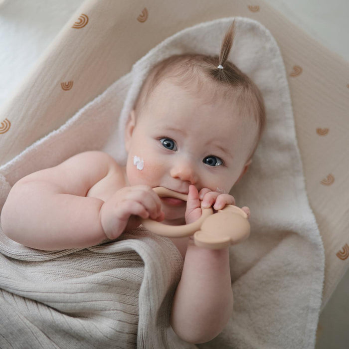 Mushie - Extra Soft Muslin Changing Pad Cover - Rainbow-Changing Pads + Covers-Posh Baby