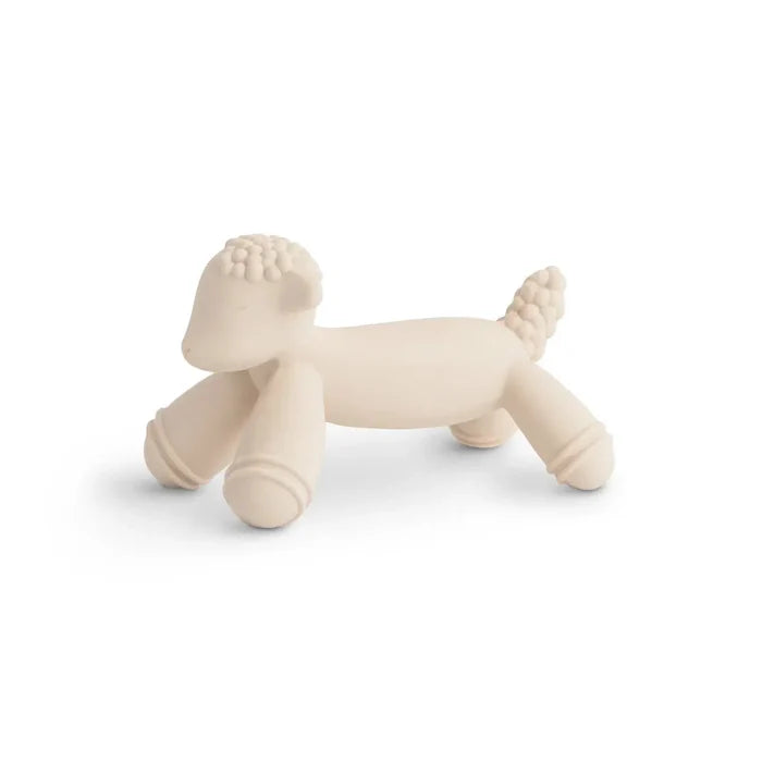 Mushie - Lamb Figurine Teether-Rattles + Teething Toys-Posh Baby