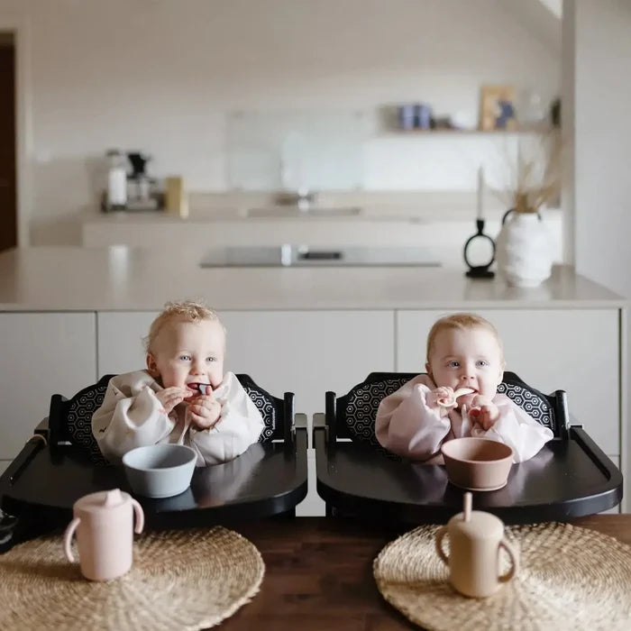 Mushie - Long Sleeve Bib-Bibs + Burps-Rainbows-Posh Baby