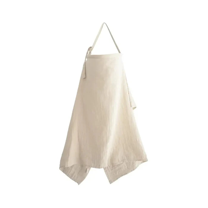 Mushie - Muslin Nursing Cover - Fog-Nursing Cover-Posh Baby
