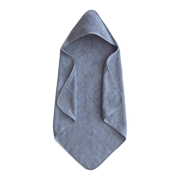 Mushie - Organic Cotton Baby Hooded Towel - Tradewinds-Towels + Washcloths-Posh Baby