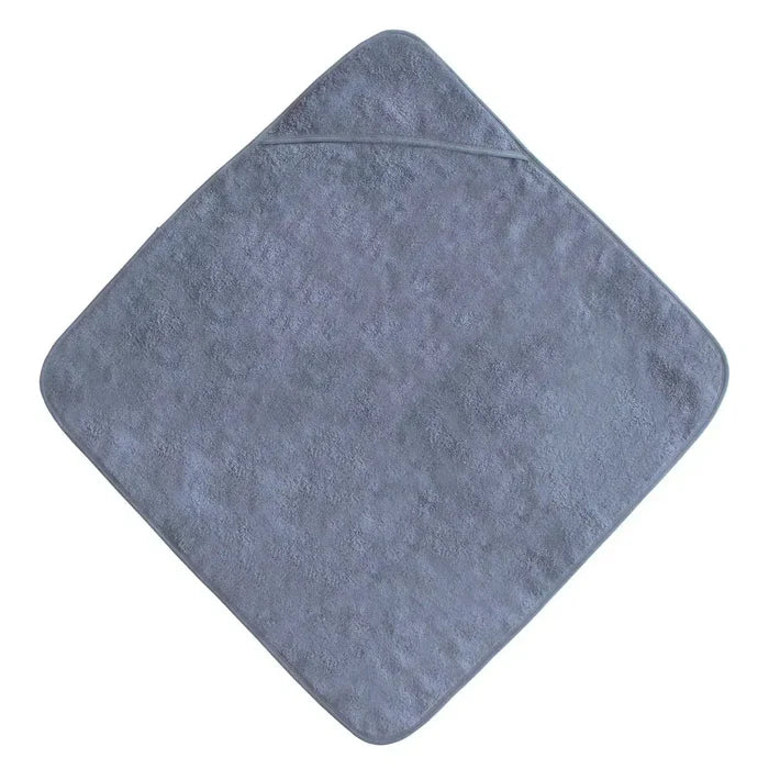 Mushie - Organic Cotton Baby Hooded Towel - Tradewinds-Towels + Washcloths-Posh Baby