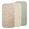Mushie - Organic Cotton Changing Pad Liner 3-Pack - Pastel Blooms Combo-Changing Pads + Covers-Posh Baby