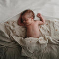 Mushie - Organic Cotton Muslin Swaddle Blanket - Rainbows-Swaddle Blankets-Posh Baby