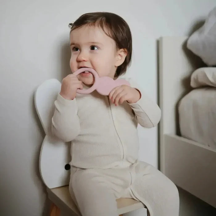 Mushie - Organic Zipper Footie - Ivory-Footies + Rompers (Basic)-0-3M-Posh Baby