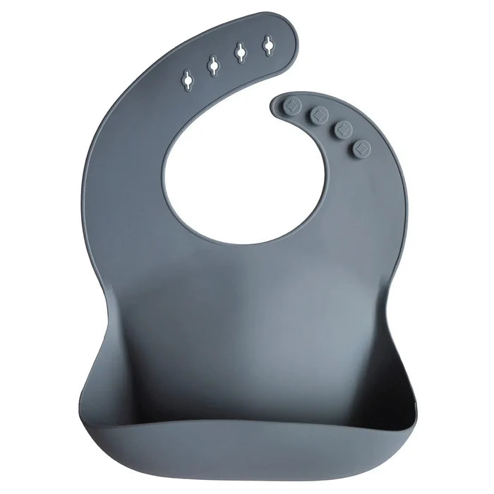 Mushie - Silicone Baby Bib - Tradewinds-Bibs + Burps-Posh Baby