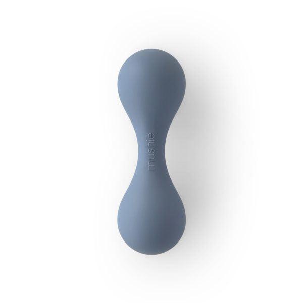Mushie - Silicone Baby Rattle Toy - Select Color-Rattles + Teething Toys-Tradewinds-Posh Baby