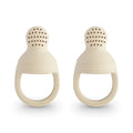 Mushie - Silicone Fresh Food Feeder 2-Pack - Shifting Sands-Plates + Bowls + Cups + Utensils-Posh Baby