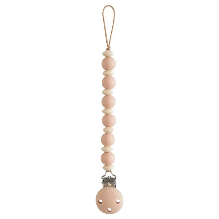 Mushie - Silicone Pacifier Clip - Luna (Select Color)