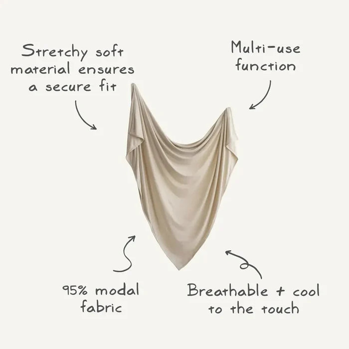 Mushie - Stretchy Swaddle Blanket - Rainbow-Swaddle Blankets-Posh Baby