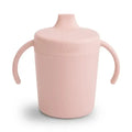 Mushie - Trainer Sippy Cup - Blush-Plates + Bowls + Cups + Utensils-Posh Baby