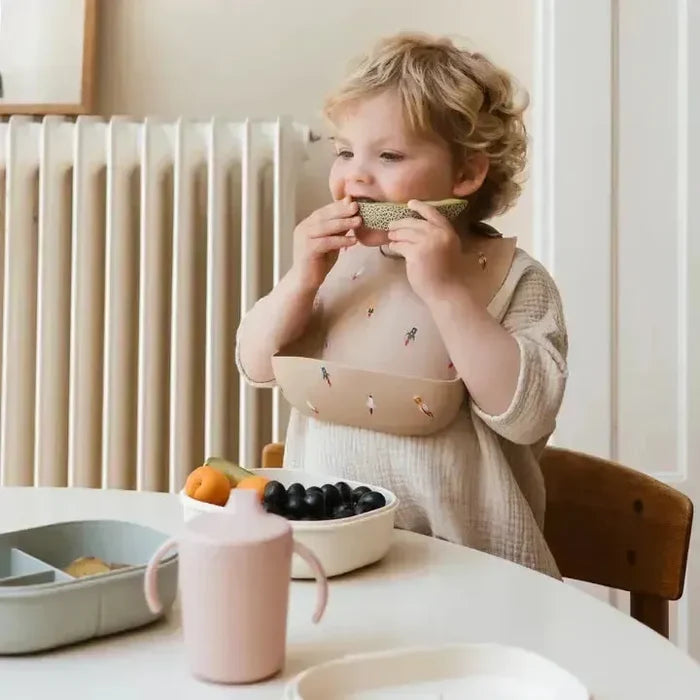 Mushie - Trainer Sippy Cup - Blush-Plates + Bowls + Cups + Utensils-Posh Baby