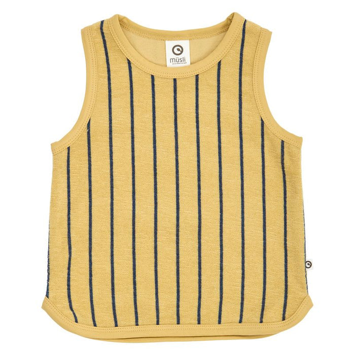 Musli - Terry Tank Top & Pant Set - Navy Stripe-Sets-6-9M-Posh Baby