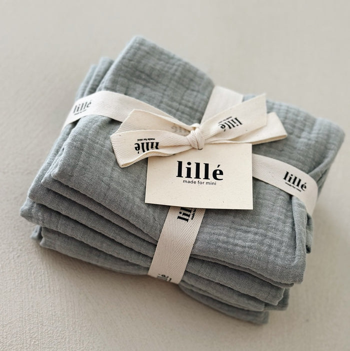 MUSLIN CLOTHS 3 PACK - giftset perfect green