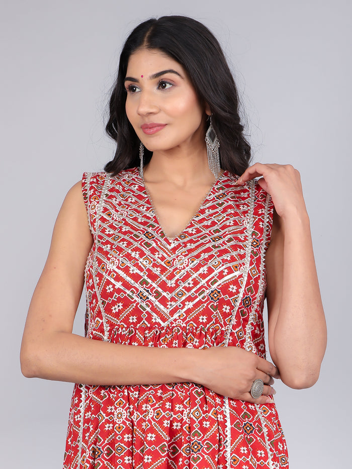 Mustard Yellow Floral Printed Peplum Salwar Set