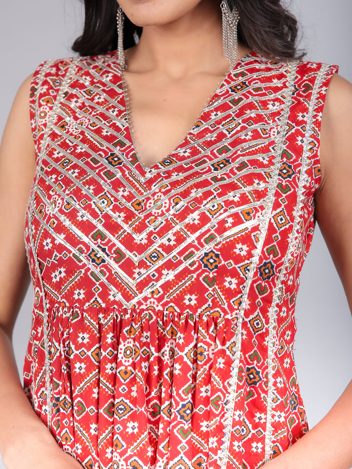 Mustard Yellow Floral Printed Peplum Salwar Set