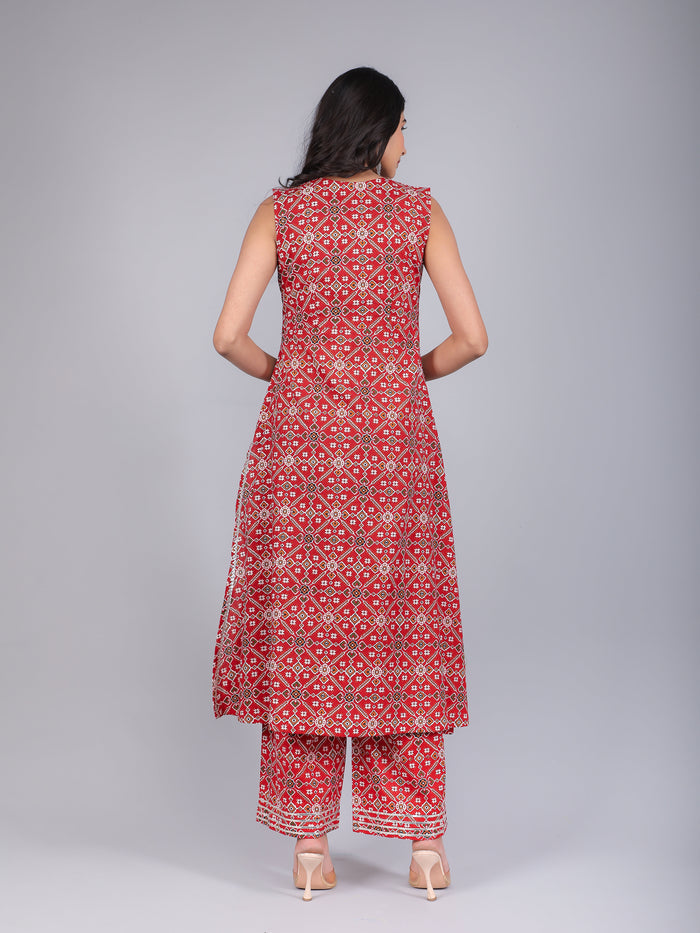 Mustard Yellow Floral Printed Peplum Salwar Set