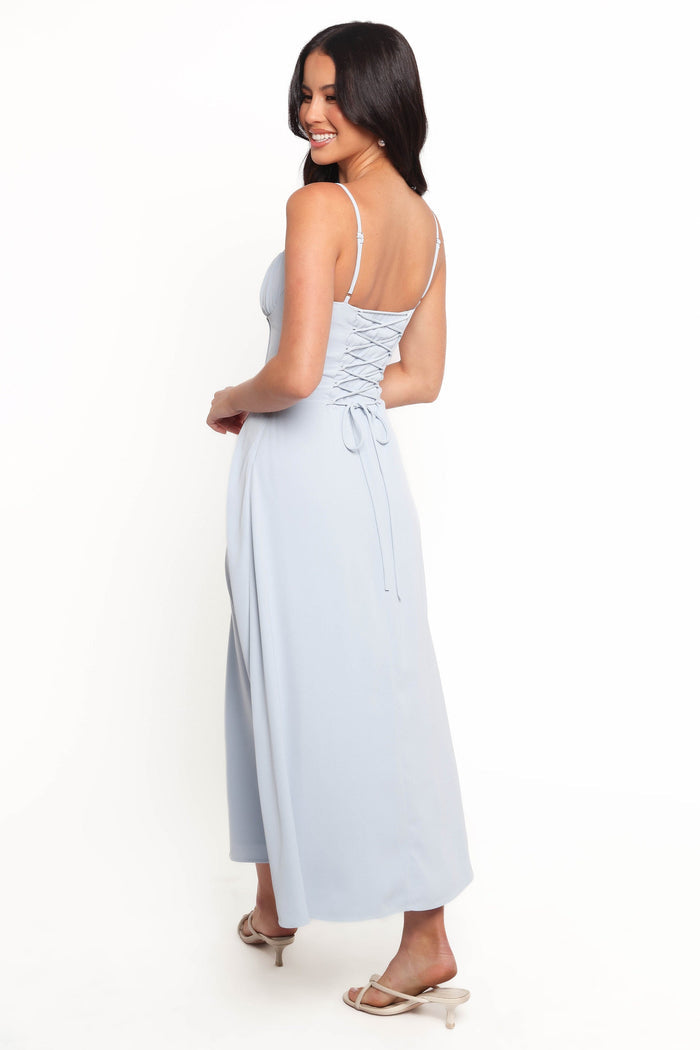 Petal and Pup USA DRESSES Nadina Midi Dress - Soft Blue
