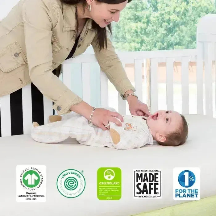 Naturepedic - Organic Crib Mattress - Classic Series - Lightweight Single-Sided-Crib Mattresses-Posh Baby