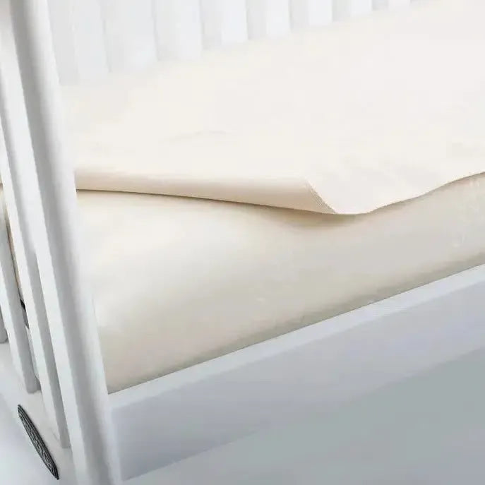 Naturepedic - Waterproof Organic Cotton Mattress Pad - Crib Flat-Waterproof Mattress Pads-Posh Baby