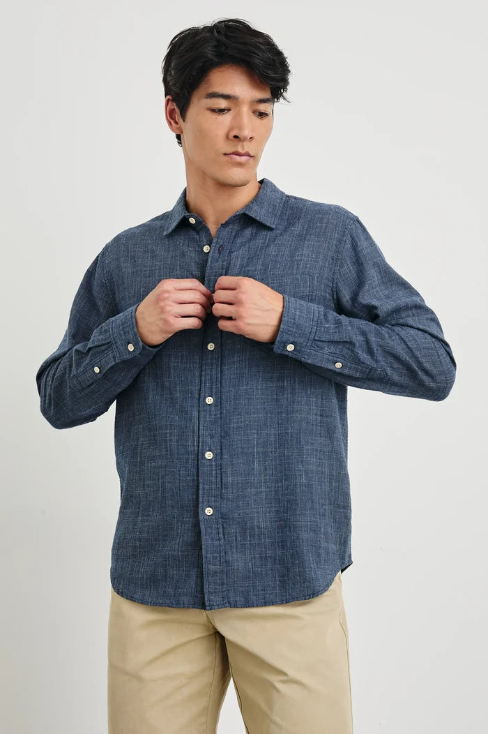 Navy Etch Wyatt Top - Madison's Niche