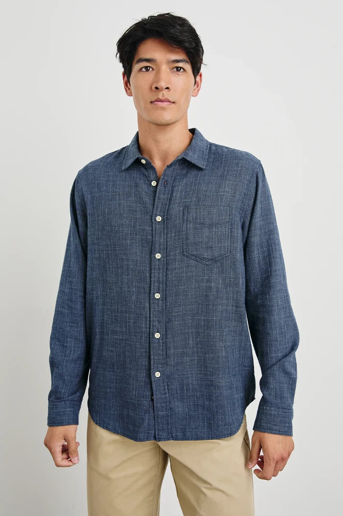 Navy Etch Wyatt Top - Madison's Niche