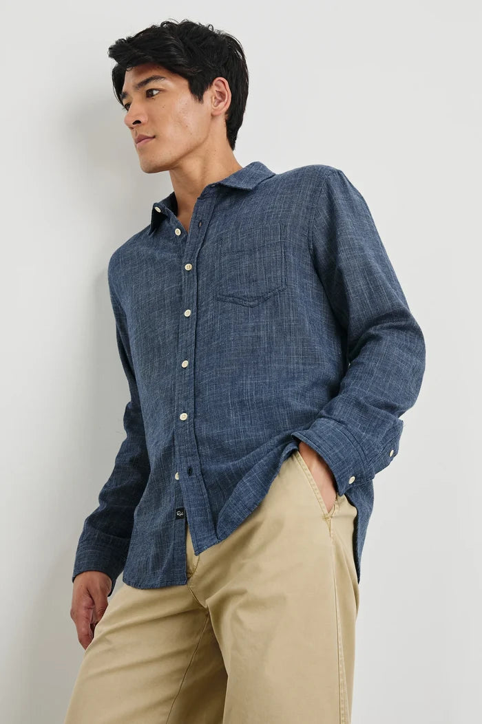 Navy Etch Wyatt Top - Madison's Niche