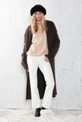 Nelly Collared Cardigan in Mocha - Madison's Niche