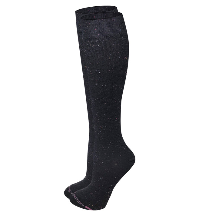 Women’s compression knee-high socks with 8–15 mmHg support made with WickWell yarn