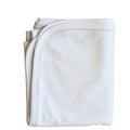 Newborn Receiving Blanket With Beige Picot Trim