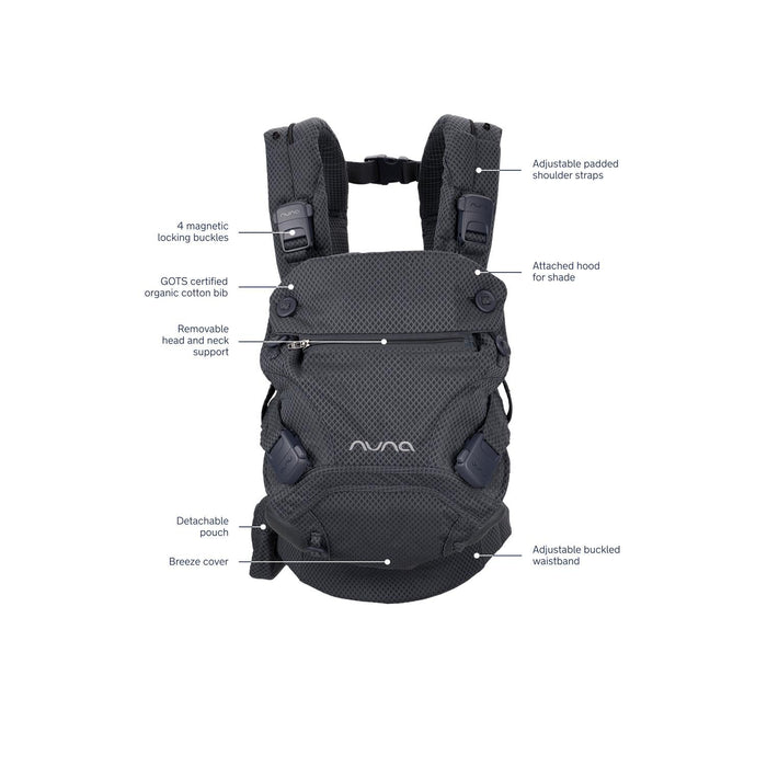 Nuna - CUDL Clik Baby Carrier - Denim-Baby Carriers-Posh Baby