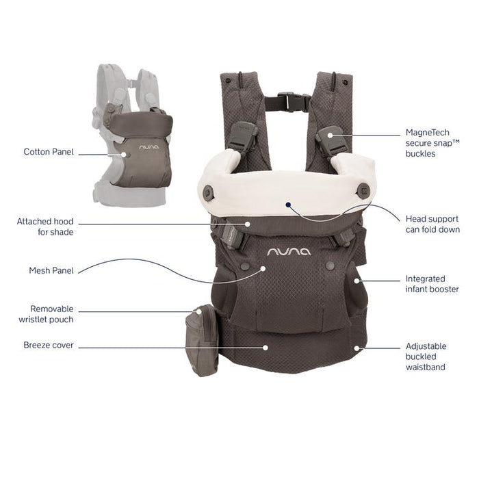 Nuna - Cudl Deux - Thunder-Baby Carriers-Posh Baby