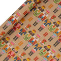 Nutcracker Kraft Roll Wrap