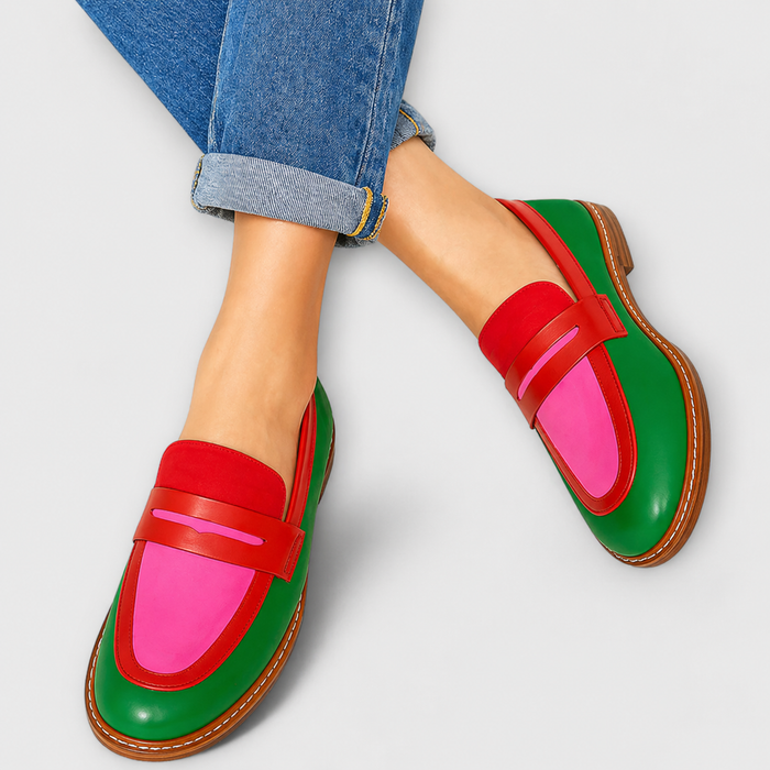 Nyla™ | Mocassini Casual a Contrasto