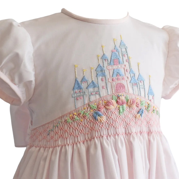 Once upon a time Pink Handsmocked Dress
