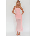 One and Only Collective - HALTER MESH MIDI DRESS