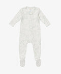 Oso & Me Marley Zip Footie in Seafoam Star