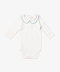 Oso & Me Peter Pan Onesie with Blue Piping