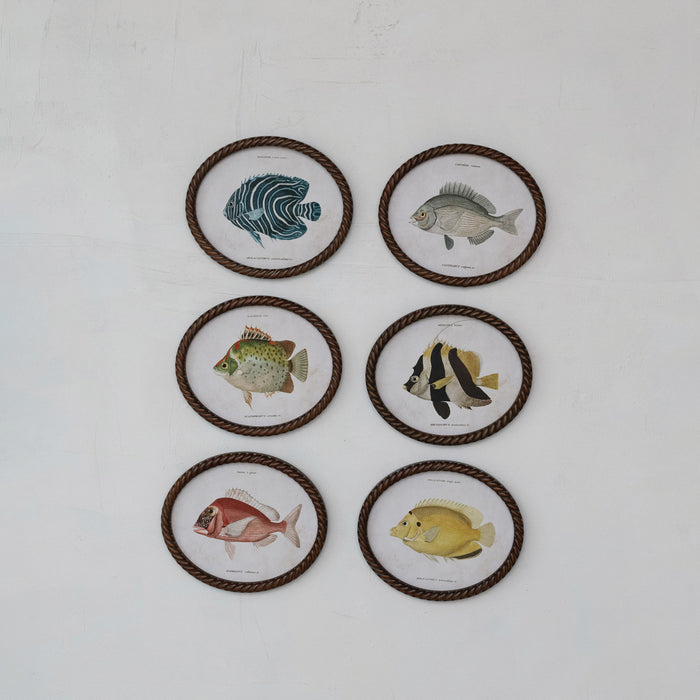 Oval Framed Fish Wall Art - Madison's Niche