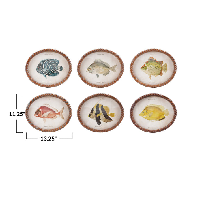 Oval Framed Fish Wall Art - Madison's Niche