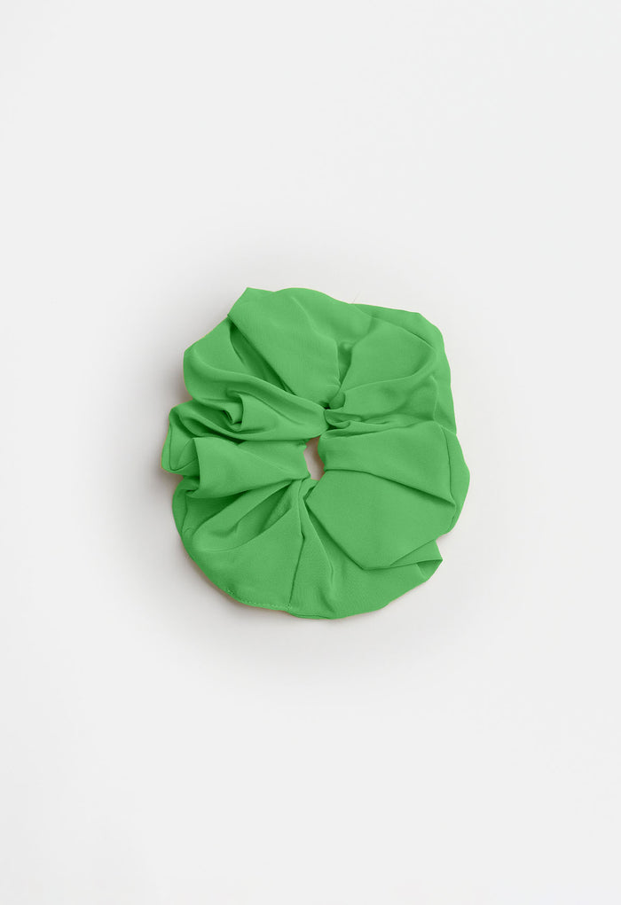 Oversized Scrunchie Verde Silk