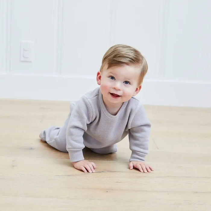 Paige Lauren - Fleece Sweatshirt & Jogger Set - Grey-Sets-3-6M-Posh Baby