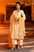 Pale Yellow Raw Silk Kurta Set