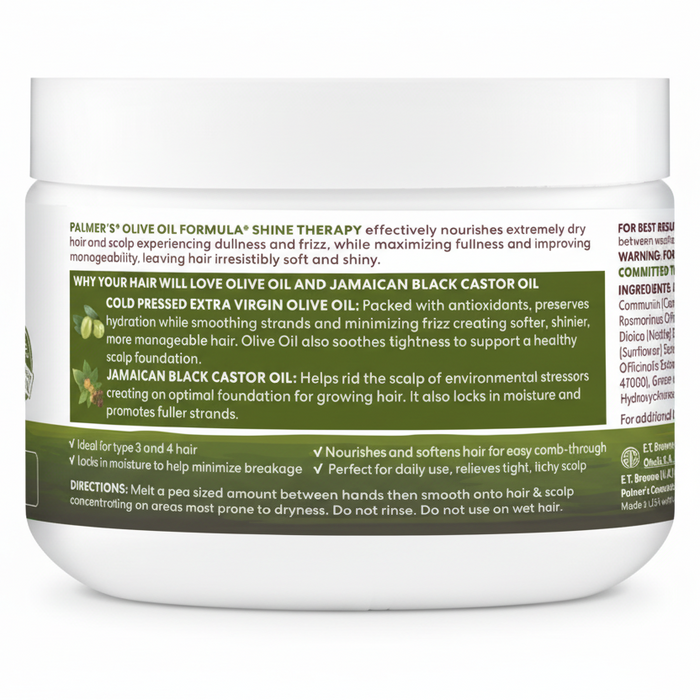 Palmer's Olive Oil Formula Shine Therapy Olive Oil Gro Therapy 8.8oz