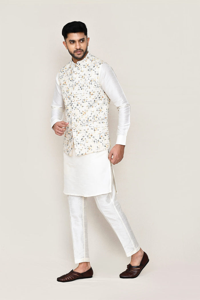 Paper White Cotton Thread Work