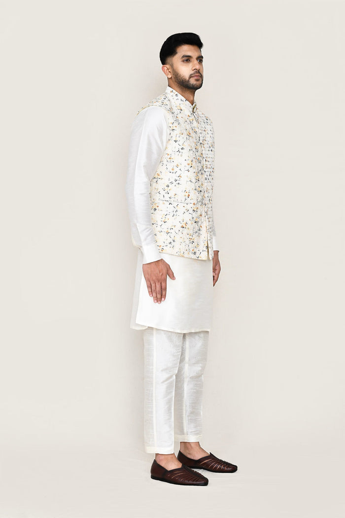 Paper White Cotton Thread Work